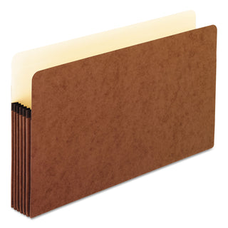Pendaflex® Standard Expanding File Pockets, 5.25" Expansion, Legal Size, Red Fiber, 10/Box (ESS1536GOX)