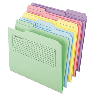 Pendaflex® Printed Notes Folders, 1/3 Cut Top Tab, Letter, Assorted, 30/Pack (ESS45269)