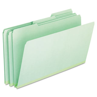 Pendaflex® Pressboard Expanding File Folders, 1/3-Cut Tabs, Legal Size, Green, 25/Box (ESS17171)