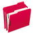 Pendaflex® Colored Folders with Two Embossed Fasteners, 1/3-Cut Tabs, Letter Size, Red, 50/Box (ESS21319)