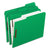 Pendaflex® Colored Folders with Two Embossed Fasteners, 1/3-Cut Tabs, Letter Size, Green, 50/Box (ESS21329)
