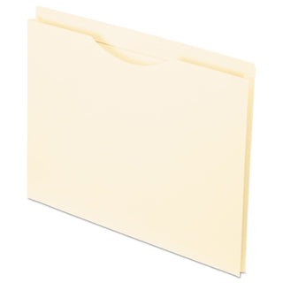 Pendaflex® Manila Reinforced File Jackets, 2-Ply Straight Tab, Letter Size, Manila, 50/Box (ESS22100)
