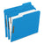 Pendaflex® Colored Folders with Two Embossed Fasteners, 1/3-Cut Tabs, Letter Size, Blue, 50/Box (ESS21301)
