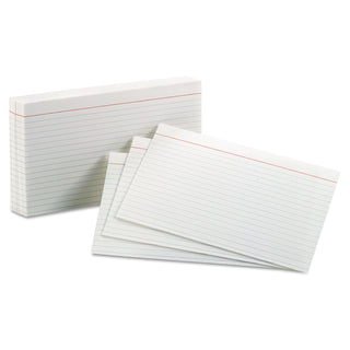 Oxford™ Ruled Index Cards, 5 x 8, White, 100/Pack (ESS51)