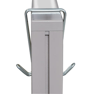 Alera® Double Sided Partition Garment Hook, Silver, Steel, 2/PK (ALECH2SR)