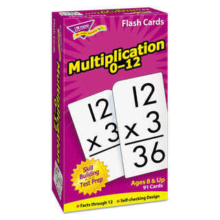 TREND® Math Flash Cards, Multiplication, 0 To 12, 3&quot;x5-7/8&quot; (TEPT53105)