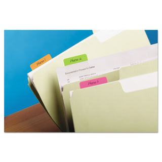 Post-it® Tabs, 1/5-Cut Tabs, Assorted Brights, 2" Wide, 24/Pack (MMM686PLOY)