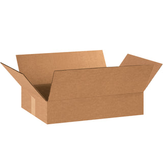 18 x 12 x 3" Flat Corrugated Boxes, Bundle Of 25 (18123)
