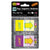 Redi-Tag® Pop-Up Fab Page Flags w/Dispenser, "Look!", Purple/Yellow; Yellow/Teal, 100/Pack (RTG72039)