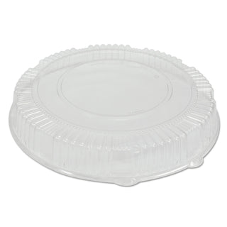 WNA Comet Caterline Dome Lids, Plastic, 16" Diameter, 2 3/4" High, Clear, 25/Carton (04-0621)