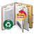 Smead™ 100% Recycled Pressboard Classification Folders, 2 Dividers, Letter Size, Red, 10/Box (SMD14024)