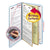 Smead™ Six-Section Pressboard Top Tab Classification Folders with SafeSHIELD Fasteners, 2 Dividers, Legal Size, Blue, 10/Box (SMD19030)