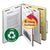 Smead™ Six-Section Pressboard Top Tab Classification Folders with SafeSHIELD Fasteners, 2 Dividers, Letter Size, Bright Red, 10/Box (SMD14031)
