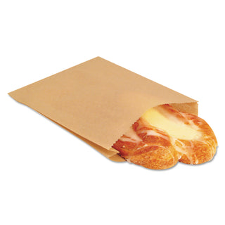 Bagcraft EcoCraft Grease-Resistant Sandwich Bags, 6.5" x 8", Natural, 2,000/Carton (BGC300100) (BGC300100)