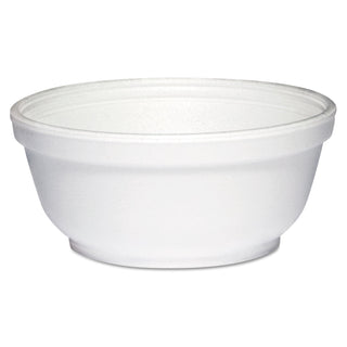 Dart® Foam Bowls, 8 Ounces, White, Round, 50/Pack (8B20DART)