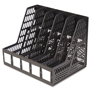 Advantus Literature File, Five Slots, Black (AVT34092)