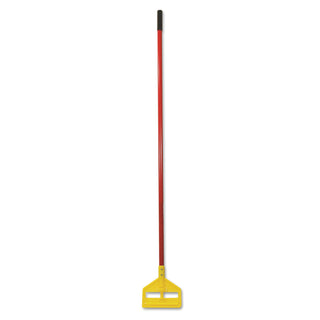 Rubbermaid® Commercial Invader Fiberglass Side-Gate Wet-Mop Handle, 60", Red/Yellow (H146RD)