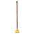 Rubbermaid® Commercial Invader Fiberglass Side-Gate Wet-Mop Handle, 60", Red/Yellow (H146RD)