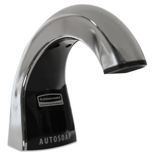 Rubbermaid® Commercial TC OneShot Dispenser, 1,600 mL, 6.8 x 9.8 x 13.8, Polished Chrome/Black (TEC401310)