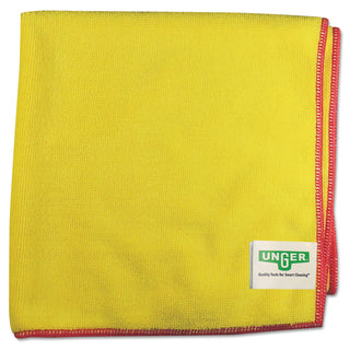Unger® SmartColor MicroWipes 4000, Heavy-Duty, 16 x 15, Yellow/Red, 10/Case (UNGMF40Y)
