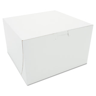 SCT® Tuck-Top Bakery Boxes, Paperboard, White, 8 x 8 x 5 (SCH09455) (09455SOC)