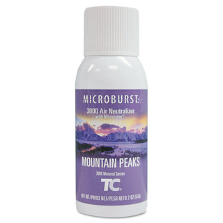 Rubbermaid® Commercial Microburst 3000 Refill, Mountain Peaks, 2 oz Aerosol Spray, 12/Carton (TEC4012571)