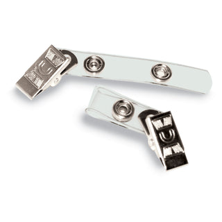 Advantus Badge Straps w/Clip, 0.38" x 2.75", Clear, 100/Box (AVT75410)