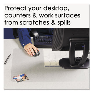 Artistic® KrystalView Desk Pad with Antimicrobial Protection, 22 x 17, Matte Finish, Clear (AOP60240MS)