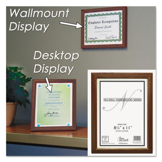 NuDell™ Solid Oak Hardwood Frame, 8-1/2 x 11, Walnut Finish (NUD15815)