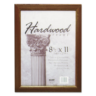 NuDell™ Solid Oak Hardwood Frame, 8-1/2 x 11, Walnut Finish (NUD15815)