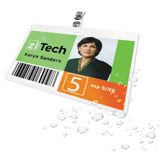 GBC® UltraClear Thermal Laminating Pouches, 5 mil, 3.88" x 2.63", Gloss Clear, 100/Box (GBC56005)