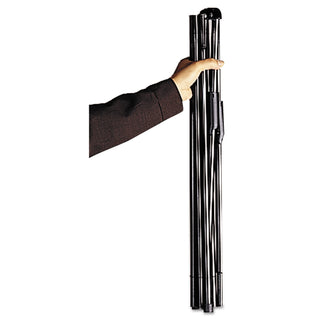 Quartet® Heavy-Duty Adjustable Instant Easel Stand, 25" to 63" High, Steel, Black (QRT27E)