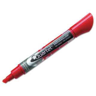 Quartet® EnduraGlide Dry Erase Marker, Broad Chisel Tip, Red, Dozen (QRT50014M)