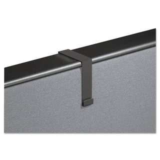 Quartet® Cubicle Partition Hangers, 1 1/2" - 2 1/2" Panels, Black, 2/Set (QRTMCH10)