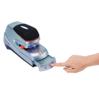 Swingline® Optima 60 Electric Stapler, 60-Sheet Capacity, Silver/Black/Orange (SWI48210)