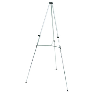 Quartet® Lightweight Telescoping Tripod Easel, 38" to 66" High, Aluminum, Silver (QRT50E)