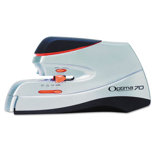 Swingline® Optima 60 Electric Stapler, 60-Sheet Capacity, Silver/Black/Orange (SWI48210)