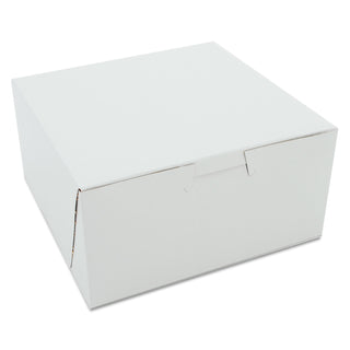 SCT® White One-Piece Non-Window Bakery Boxes, 6 x 6 x 3, White, Paper, 250/Carton (0905SOC)