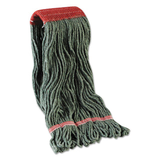Boardwalk® Mop Head, Premium Standard Head, Cotton/Rayon Fiber, Large, Blue, 12/Carton (UNS403BL)