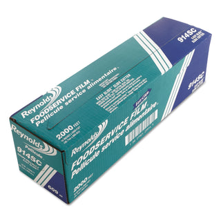 Reynolds® PVC Food Wrap Film Roll in Easy Glide Cutter Box, 18" x 2000 ft, Clear (REY914SC)
