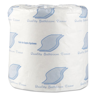 GEN Standard Bath Tissue, Septic Safe, 1-Ply, White, 1,000 Sheets/Roll, 96 Wrapped Rolls/Carton (GEN218)