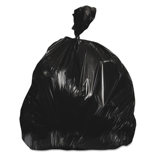 Heritage High-Density Waste Can Liners, 33 gal, 22 microns, 33" x 40", Black, 250/Carton (HERZ6640WKR01)