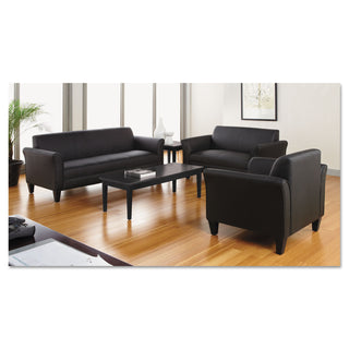 Alera® Valencia Series Occasional Table, Rectangle, 47 1/4w x 19 1/8d x 16 3/8h, Black (ALEVA7548BK)