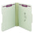 Smead™ Recycled Pressboard Folders with Two SafeSHIELD Coated Fasteners, 1/3-Cut Tabs, 2" Expansion, Letter Size, Gray-Green, 25/Box (SMD14934)