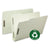Smead™ 100% Recycled Pressboard Fastener Folders, Legal Size, Gray-Green, 25/Box (SMD20004)