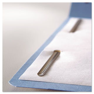 Smead™ Top Tab Colored 2-Fastener Folders, 1/3-Cut Tabs, Letter Size, Blue, 50/Box (SMD12040)