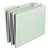 Smead™ Recycled Pressboard Folders with Two SafeSHIELD Coated Fasteners, 1/3-Cut Tabs, 1" Expansion, Letter Size, Gray-Green, 25/Box (SMD14931)