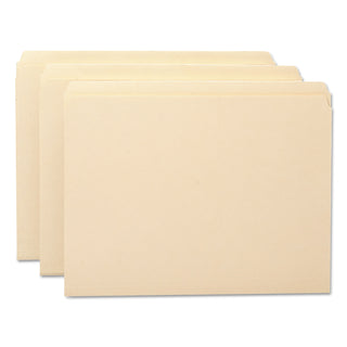 Smead™ Manila File Folders, Straight Tab, Letter Size, 100/Box (SMD10300)