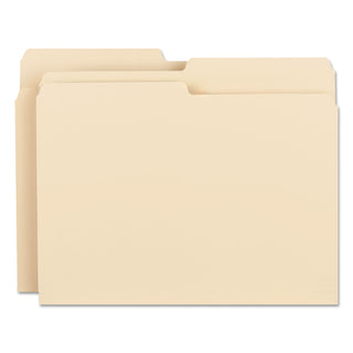 Smead™ Manila File Folders, 1/2-Cut Tabs, Letter Size, 100/Box (SMD10320)