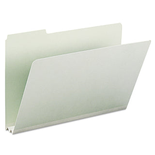 Smead™ Expanding Recycled Heavy Pressboard Folders, 1/3-Cut Tabs, 2" Expansion, Legal Size, Gray-Green, 25/Box (SMD18234)